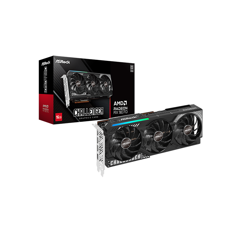 TARJETA DE VIDEO ASROCK CHALLENGER RX9070 16GB GDDR6 90-GA5NZZ