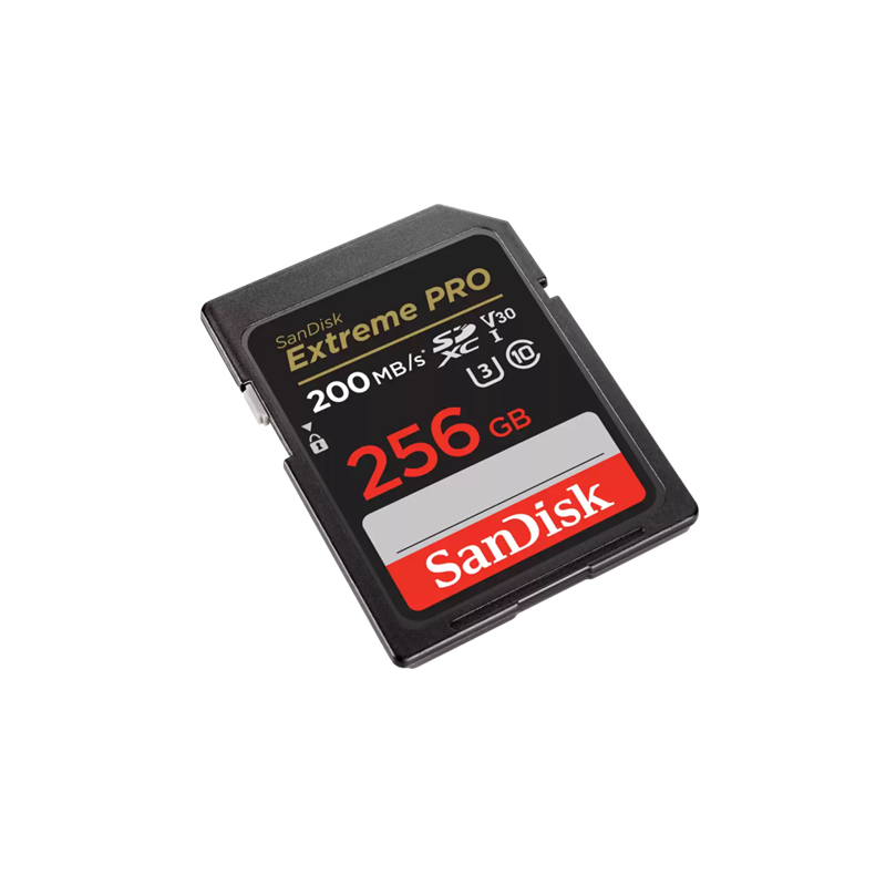 MEMORIA SD SANDISK EXTREME PRO 256GB 200MB/s U3 V30 4K SDSDXXD-256G-GN4IN