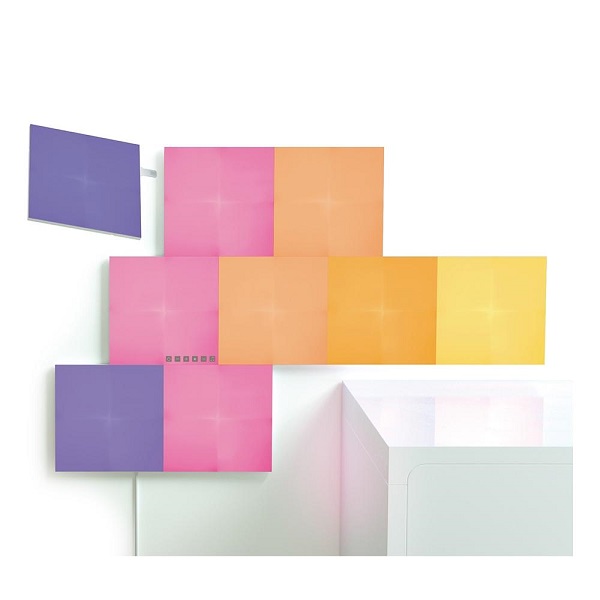 KIT 9 PANEL DE ILUMINACION NANOLEAF NL29-0017SW-9PK CANVAS SQUARES