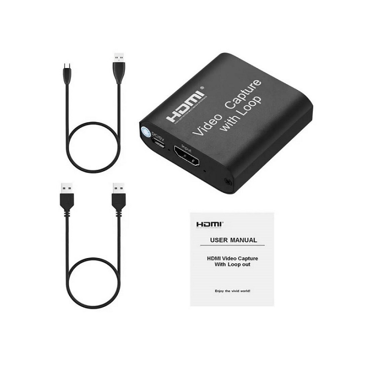 CAPTURADOR DE VIDEO EXTERNO HDMI MAX SALIDA 1080P SM-C7843HDMI