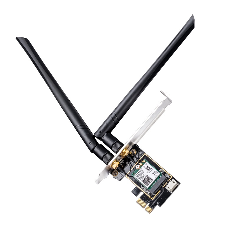 TARJETA PCI-E CUDY WIFI 6 TRIBAND AX3000 Y BLUETOOTH 5.2 WE3000 V1