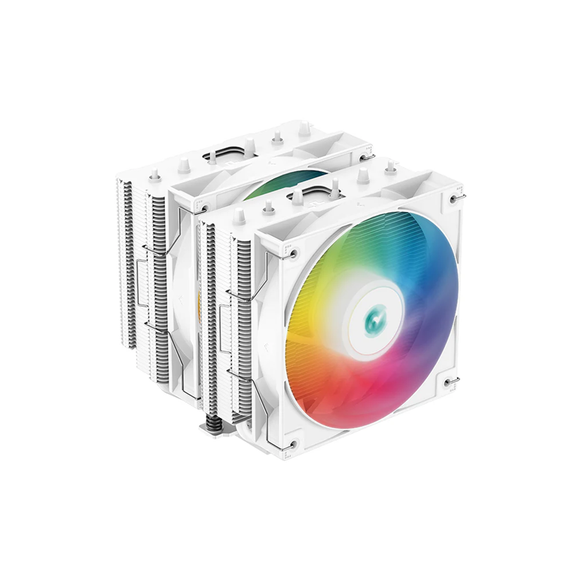 DISIPADOR DE AIRE DEEPCOOL AG620 PARA PROCESADOR INTEL 1700 Y AMD AM5 BLANCO RGB WHANMN-G-2