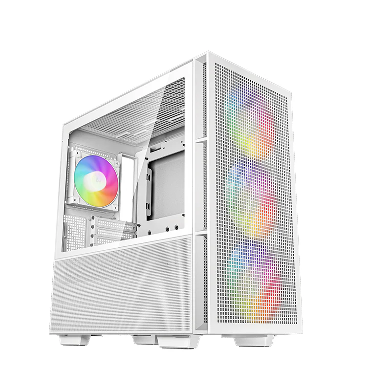 CASE MIDTOWER DEEPCOOL CH560-WHAPE4-G-1 TEMPERED GLASS 4 FAN ARGB BLANCO