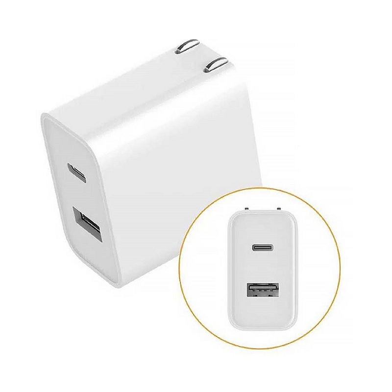 CUBO DE CARGA XIAOMI 33W USB-C Y USB-A WHITE 32426