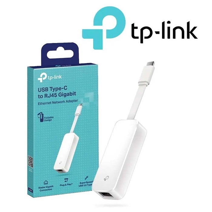 ADAPTADOR DE RED TP LINK USB TIPO C A RJ45 GIGABIT UE300C