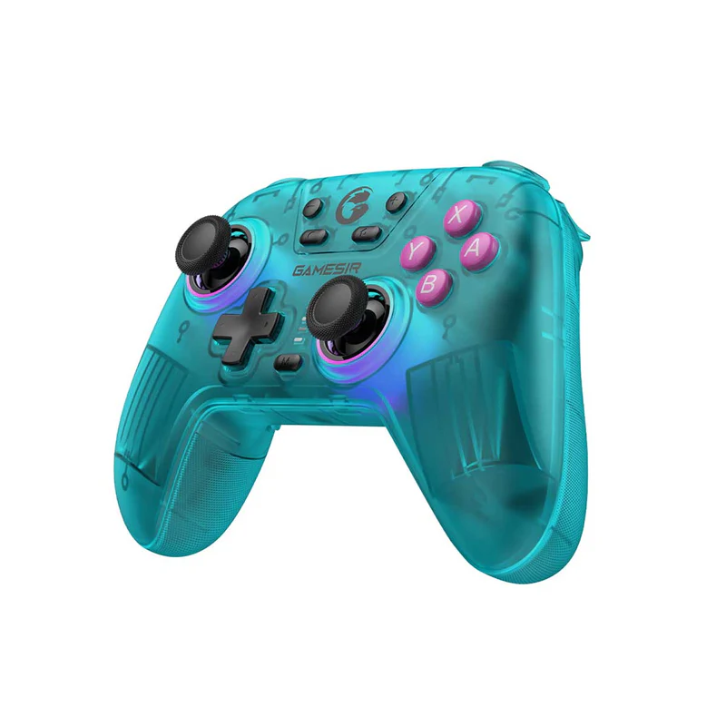 CONTROL BLUETOOTH GAMESIR NOVA SWITCH PC IOS ANDROID NEON TEAL RGB STICKS HALL EFFECT