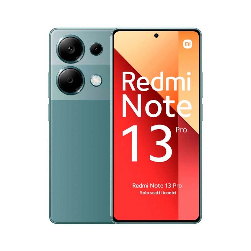 TELEFONO CELULAR XIAOMI REDMI NOTE 13 PRO FOREST GREEN RAM 8GB ALMACENAMIENTO 256GB PANTALLA AMOLED (2400x1080) 6.67P 120Hz ANDROID 13 DUALSIM 53435