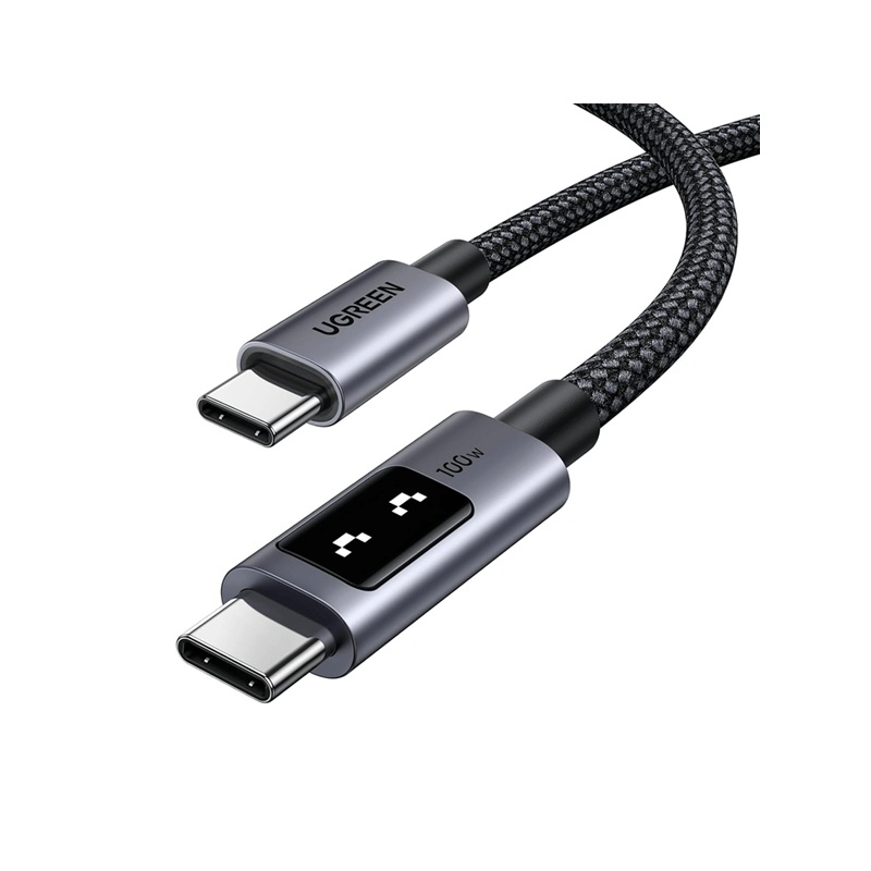 CABLE USB-C MACHO-MACHO UGREEN UNO L509 100W NEGRO 2MTS 35512