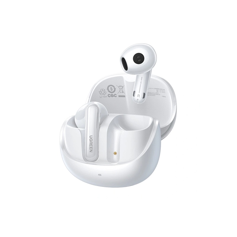 AURICUALRES TWS UGREEN HITUNE H6 PRO HI-RES AUDIO ANC HIBRIDO HASTA 30H WS203 35873 BLANCO