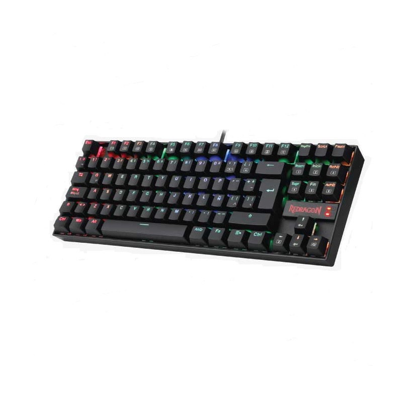 TECLADO MECANICO REDRAGON KUMARA K552RGB-1 SP-RED BLACK TKL SW RED