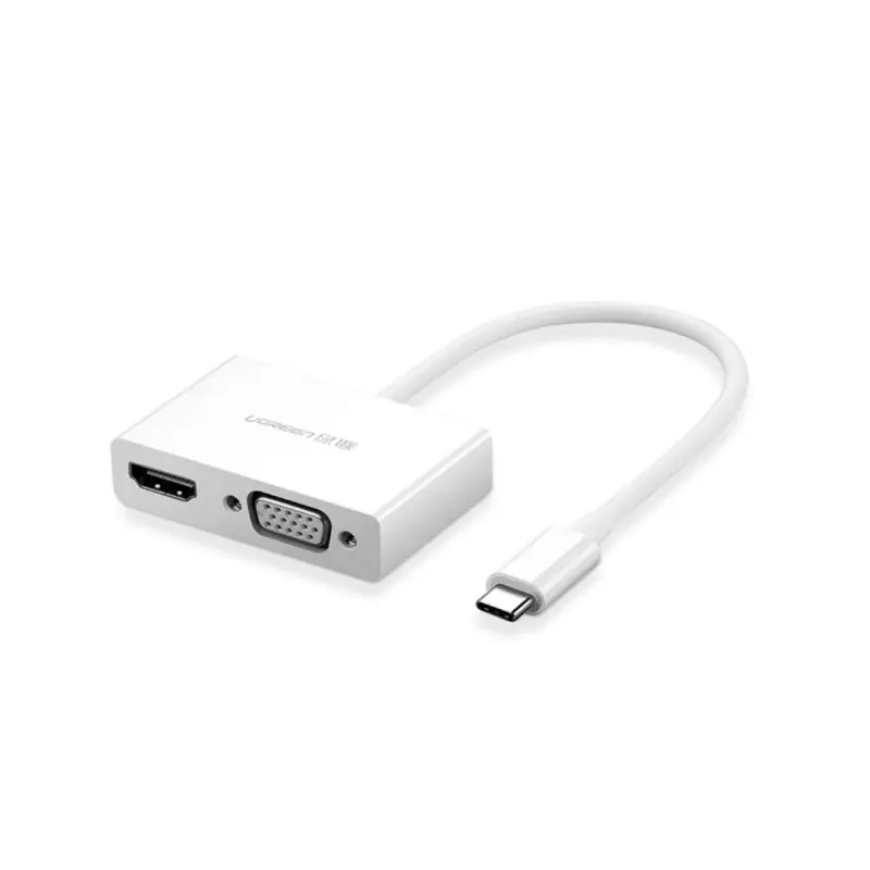 ADAPTADOR DE SALIDA DE VIDEO USB-C A HDMI Y VGA UGREEN 30843 MM123