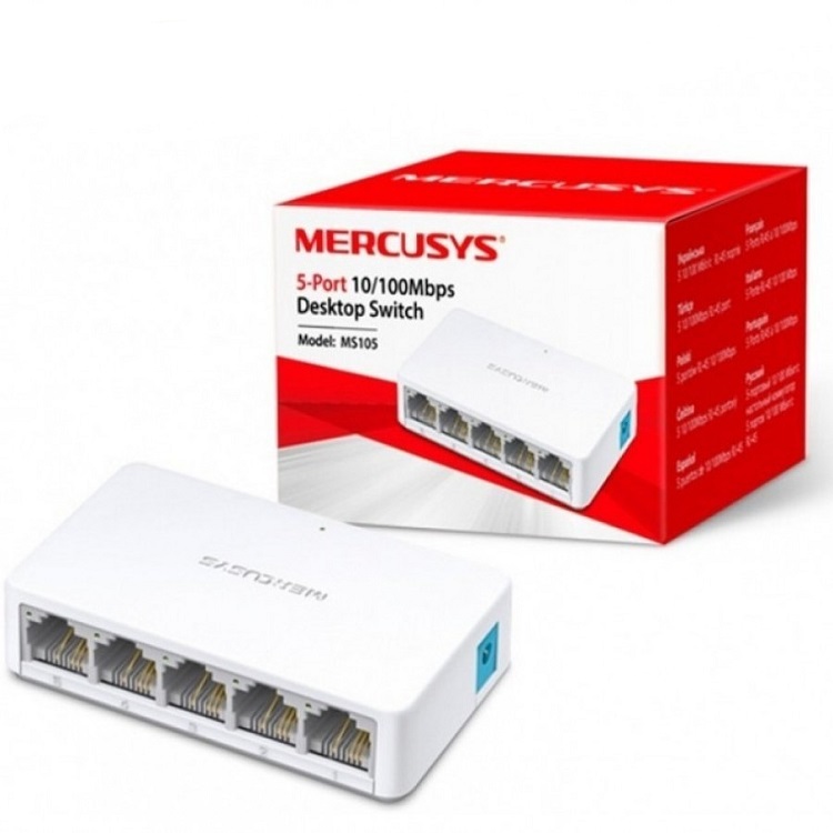 SWITCH MERCUSYS 5 PUERTOS MS105 10/100Mbps