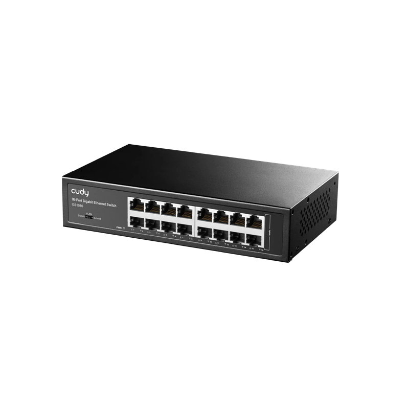 SWITCH GIGABIT CUDY 16 PUERTOS GS1016 DESKTOP-RACKMOUNT