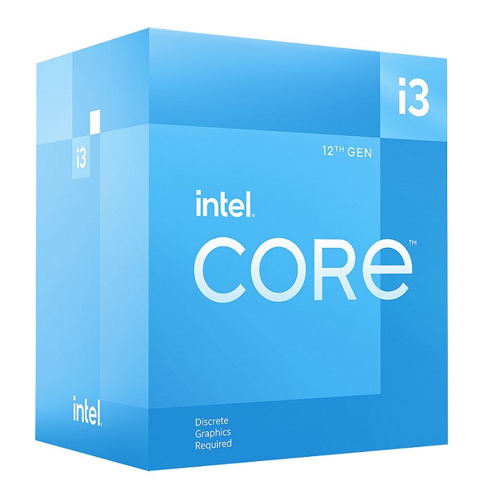 PROCESADOR INTEL CORE i3 12100F LGA1700 3.3/4.3GHz 4C/8T REQUIERE GPU