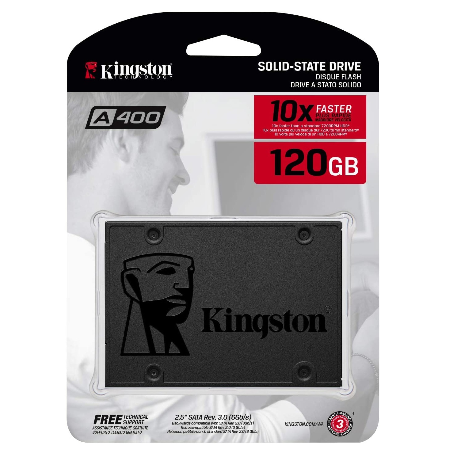 DISCO SOLIDO SSD KINGSTON 120GB A400 2.5 SA400S37/120G