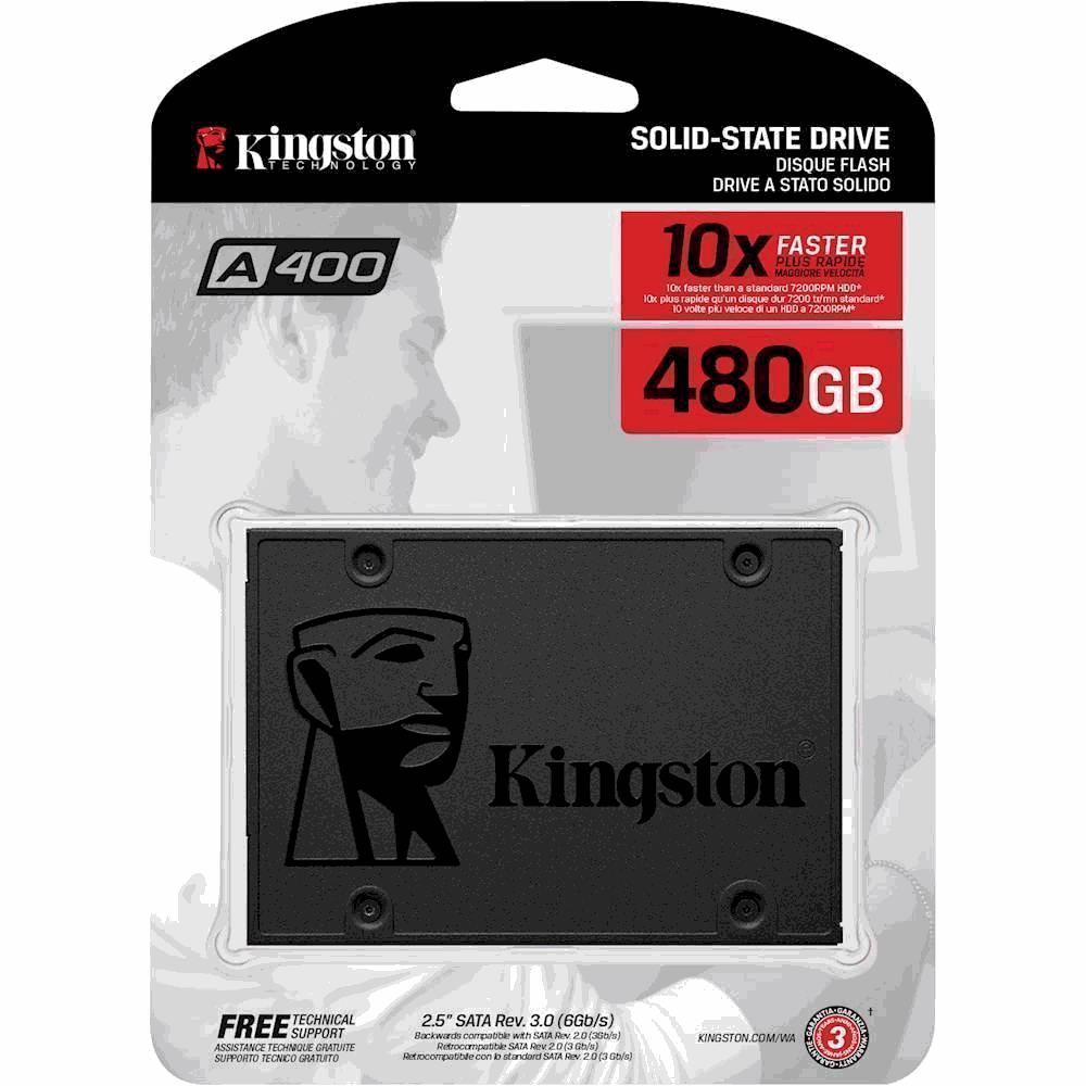 DISCO SOLIDO SSD KINGSTON 480GB A400 2.5 SA400S37/480G