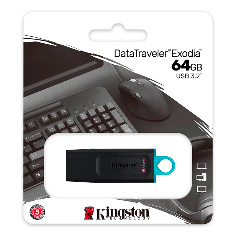 MEMORIA USB KINGSTON 64GB EXODIA DTX/64GB USB 3.2