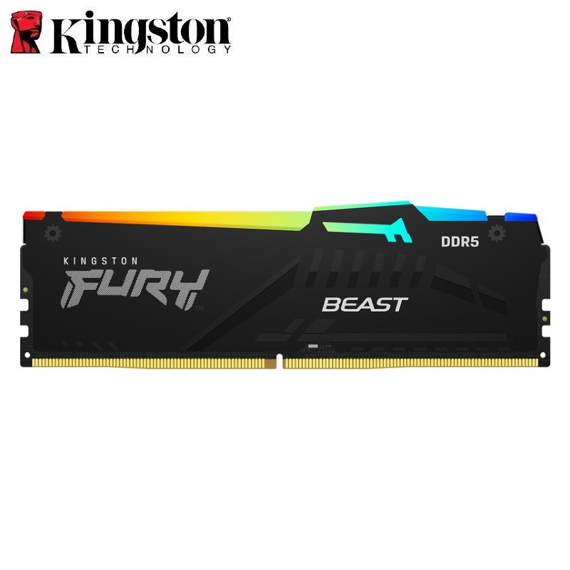 MEMORIA RAM DDR5 KINGSTON FURY 16GB 5200MHz RGB PC KF552C40BBA-16