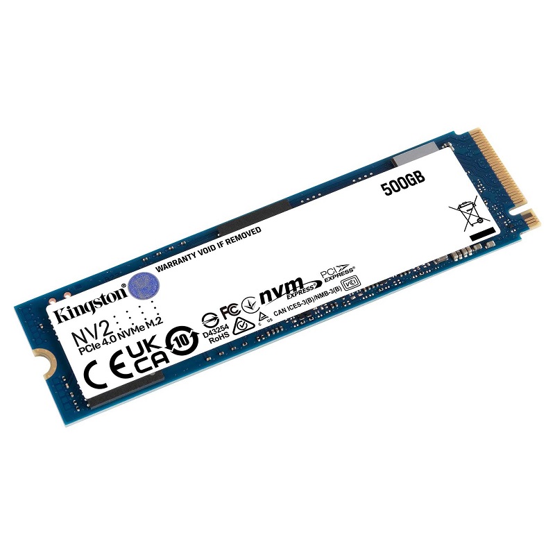 UNIDAD DE ALMACENAMIENTO M.2 KINGSTON 500GB NV2 SNV2S/500G PCI-E 4.0