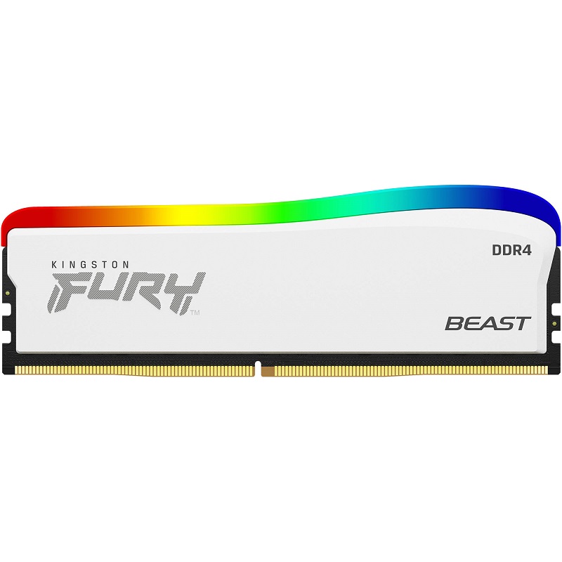 MEMORIA RAM DDR4 KINGSTON FURY BEAST 8GB RGB 3200MHz KF432C16BWA/8 PC WHITE