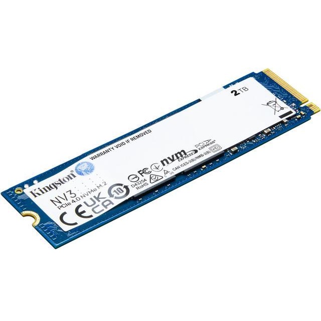 UNIDAD DE ALMACENAMIENTO M.2 KINGSTON 2TB NV3 SNV3S/2000GB PCI-E 4.0 6000MB/s LECTURA