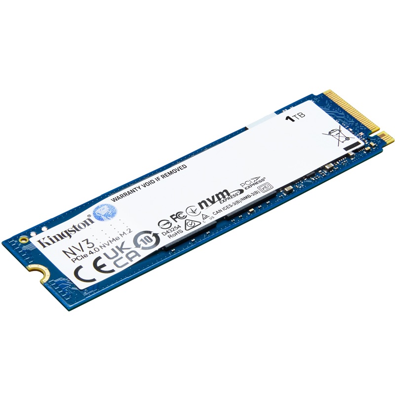 UNIDAD DE ALMACENAMIENTO M.2 KINGSTON 1TB NV3 SNV3S/1000GB PCI-E 4.0 6000MB/s LECTURA