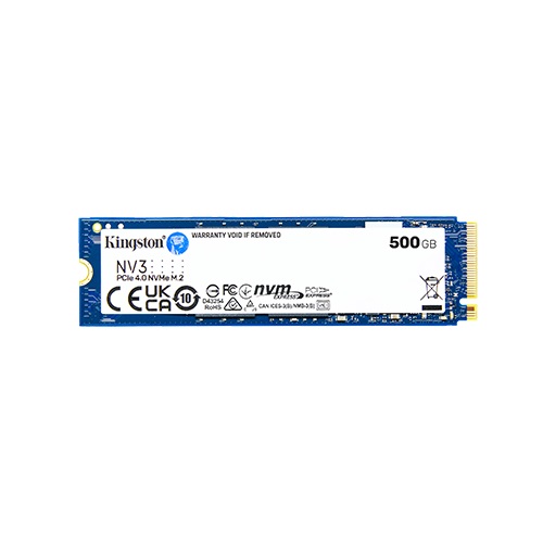 UNIDAD DE ALMACENAMIENTO M.2 KINGSTON 500GB NV3 SNV3S/500G PCI-E 4.0 5000MB/s LECTURA