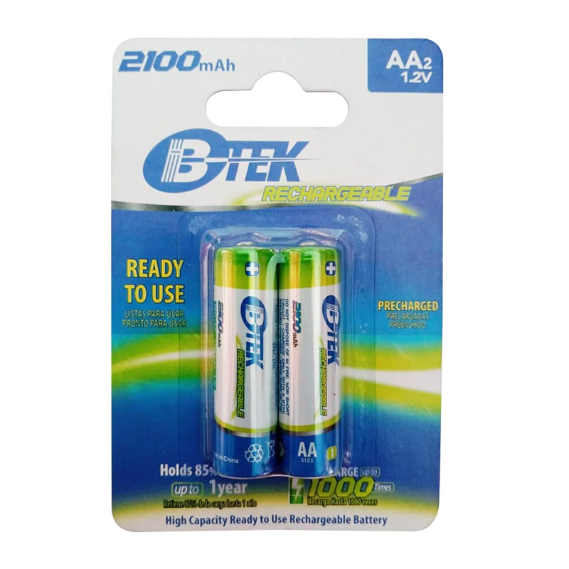 BATERIA AA RECARGABLE BTEK 2100mAh 1.2V 