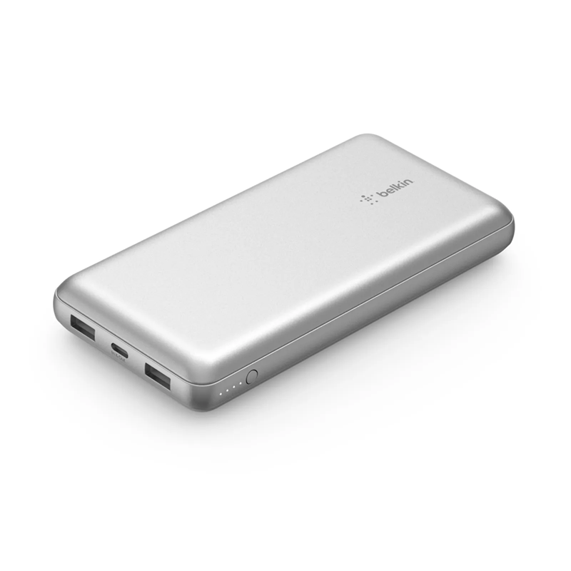 POWERBANK BELKIN 20K USB TIPO C Y USB TIPO A 15W BPB012BTSL PLATEADO