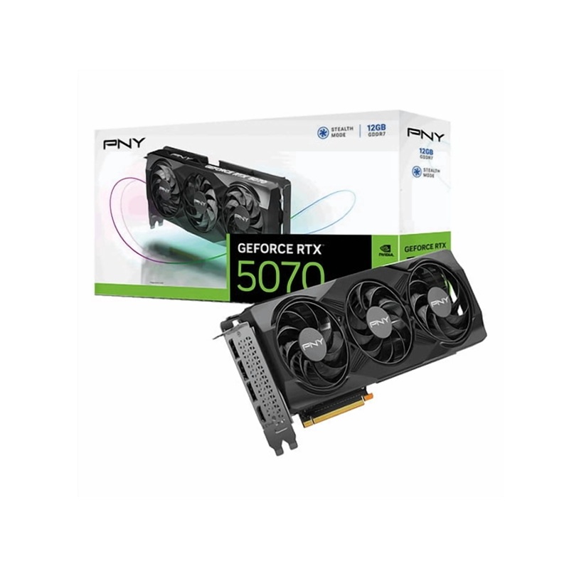 TARJETA DE VIDEO PNY RTX5070 12GB GDDR7 VCG507012tfxpb1