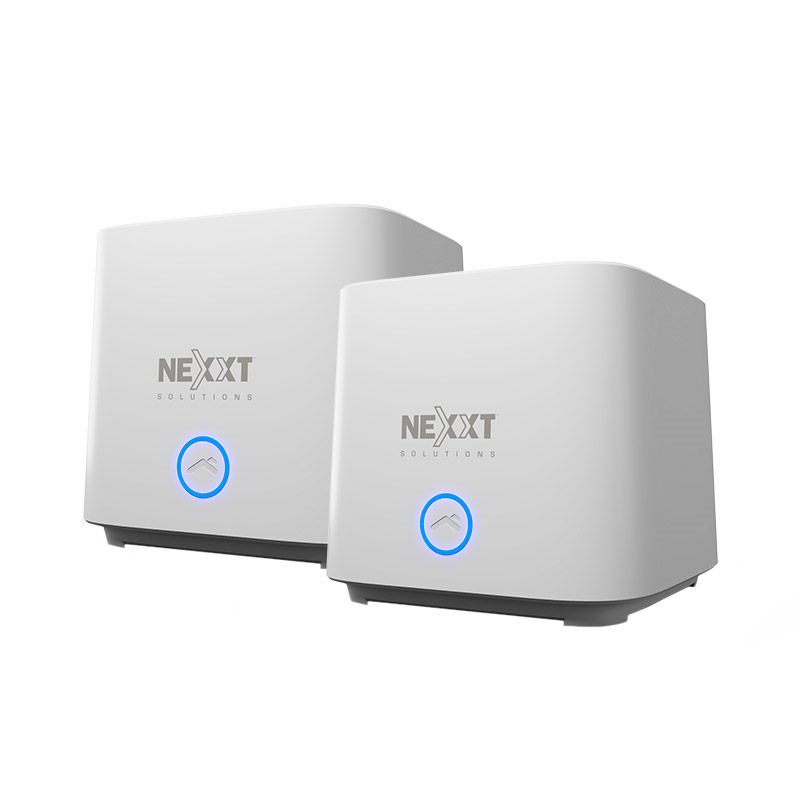 ROUTER NEXXT BOLT NCM-X1800 X2 SISTEMA MESH AX1800 (2PACK) DUALBAND WIFI6  RJ45 GIGABITE 