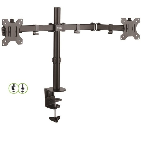 SOPORTE DOBLE PARA MONITOR CON TORNILO DE PRESION TV KLIP XTREME KPM310 VESA 13-32''