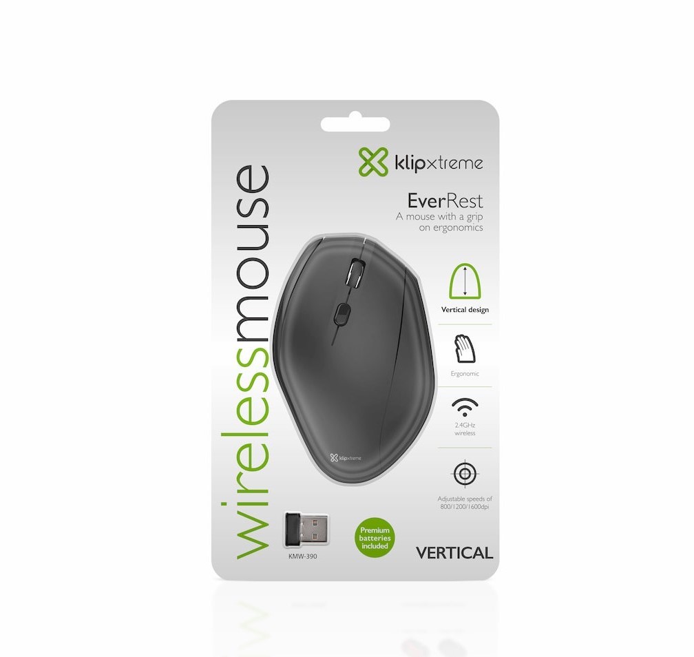 MOUSE INALAMBRICO VERTICAL KMW390 KLIP XTREME EverRest