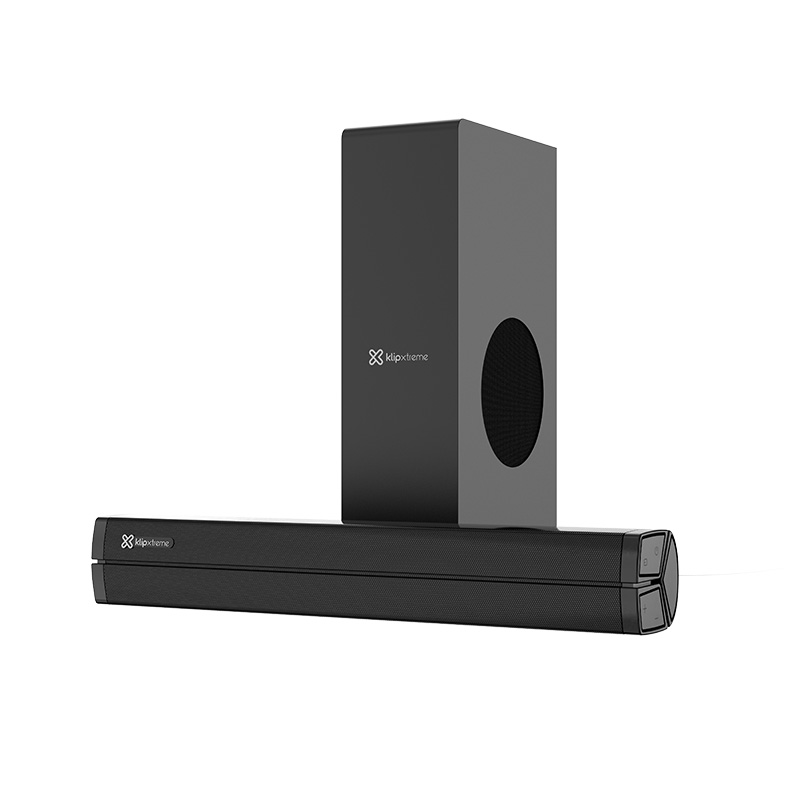 BARRA DE SONIDO  CON SUBWOOFER INALAMBRICO 2.1 KLIP XTREME THUNDERZOUN KSB-050 BLUETOOTH 3.5MM USB 120W RMS HDMI ARC