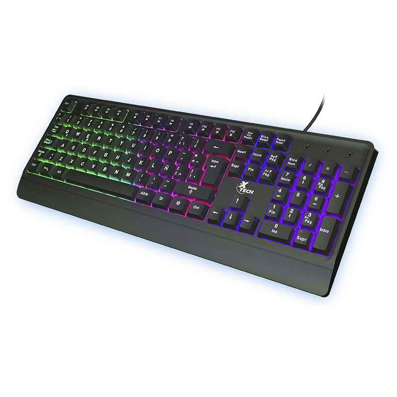 TECLADO USB XTECH CHEVALIER MULTICOLOR XTK505S