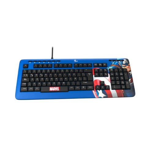 TECLADO USB MARVEL CAPTAIN AMERICA XTECH XTK-M401CA