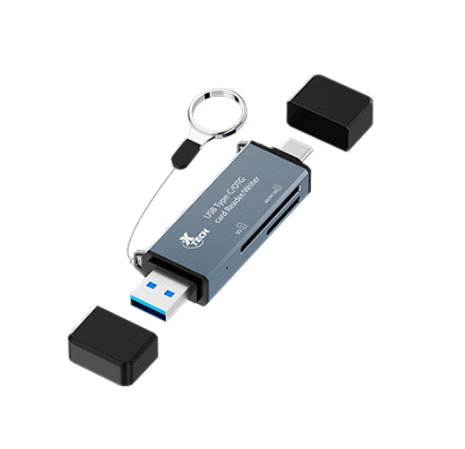 MULTILECTOR USB-C DE TARJETAS SD MICROSD SD XTECH XTC580