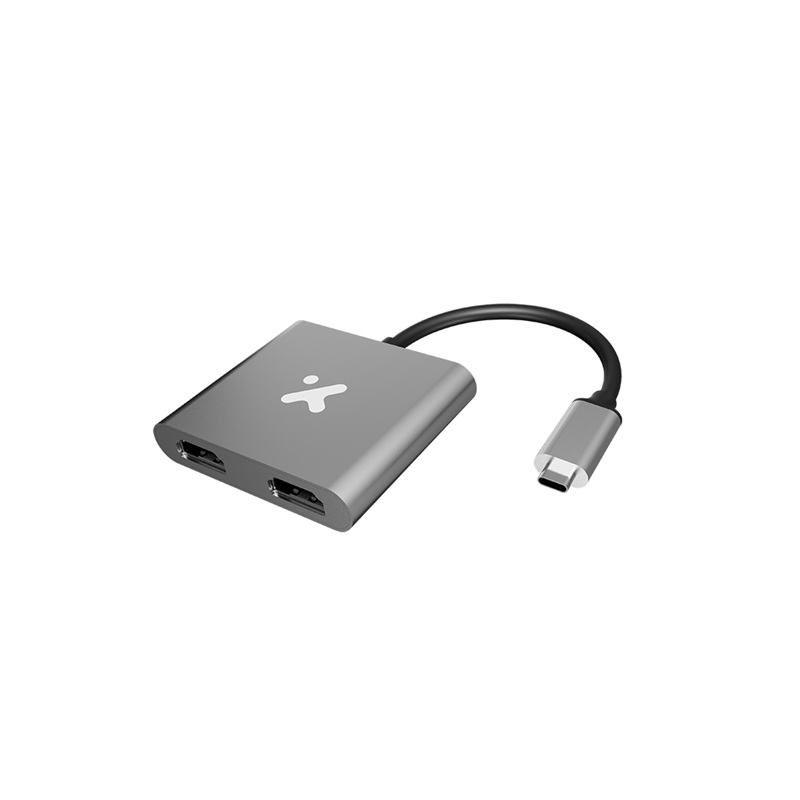 ADAPTADOR USB-C A Doble salida HDMI XTECH XTC-548 