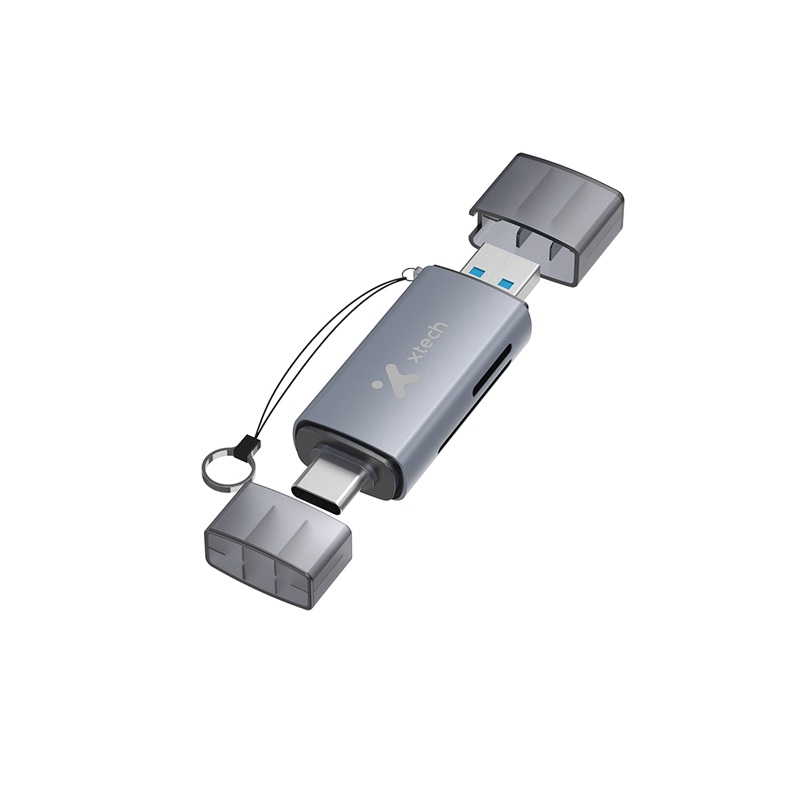 MULTILECTOR USB-C Y USB-A DE TARJETAS SD MICROSD XTECH XTC-581