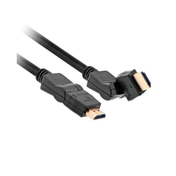 CABLE HDMI MACHO-MACHO GIRATORIO Y PIVOTANTE XTECH 6FT XTC606