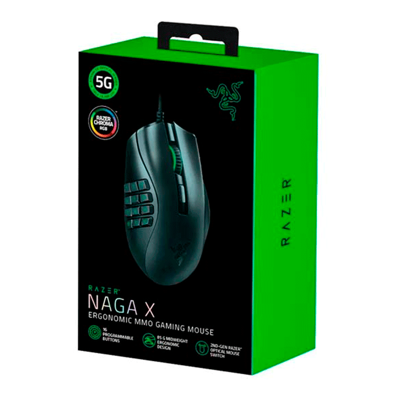 MOUSE USB RAZER NAGA X MMO RGB RZ01-03590100-R3U1
