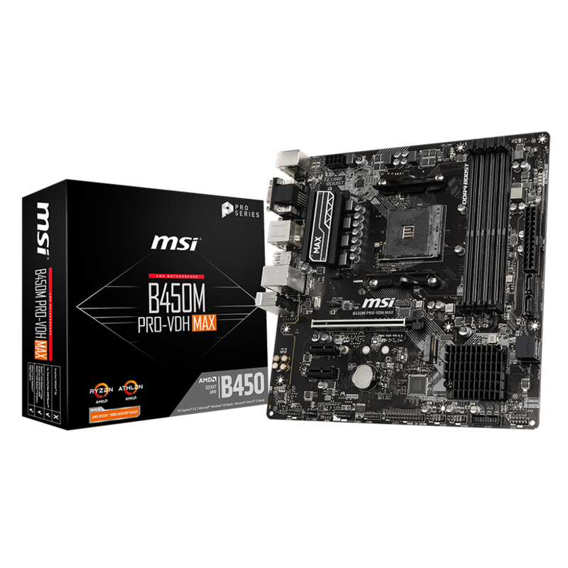 MOTHERBOARD MSI B450M PRO-VDH MAX AMD AM4 911-7A38-063