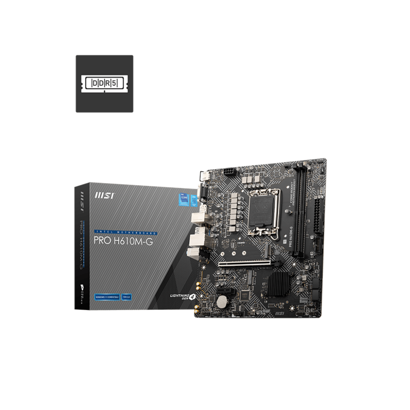 MOTHERBOARD MSI PRO H610M-G DDR5 LGA1700 