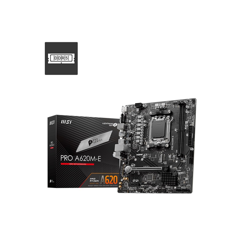 MOTHERBOARD MSI PRO A620M-E AMD AM5 911-7E28-001 DDR5