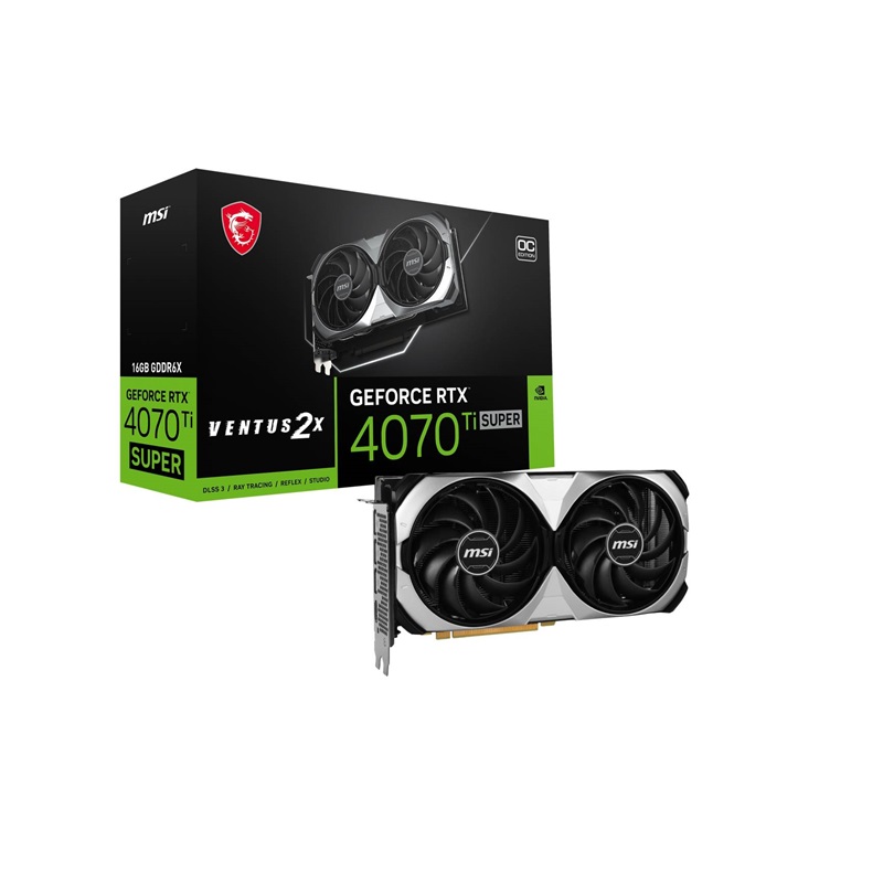 TARJETA DE VIDEO MSI VENTUS 2X RTX4070TI SUPER 16GB GDDR6X 