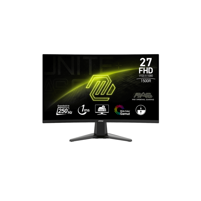 MONITOR CURVO MSI 27C6X FHD PANEL VA 27P 250Hz 1MS MPRT 1500R HDMI DP Adaptive sync HDR Ready VESA