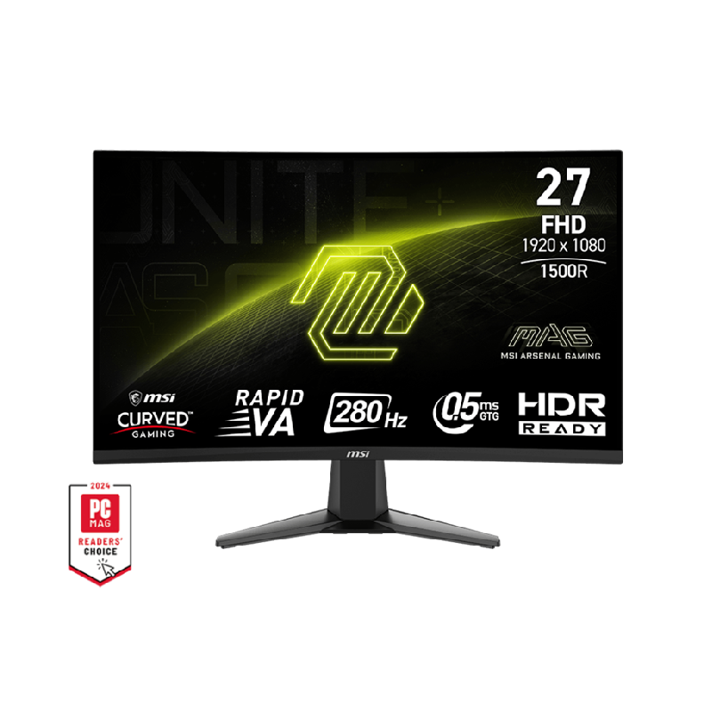MONITOR CURVO MSI MAG 276CXF PANEL RAPID VA 27P FHD 280Hz 0.5MS GTG HDMI 2.0 DP HDR Ready 