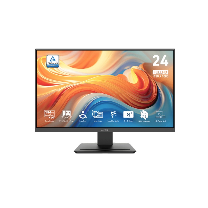 MONITOR MSI PRO MP243L E14 IPS 24P FHD 144Hz 1MS MPRT HDMI VGA VESA