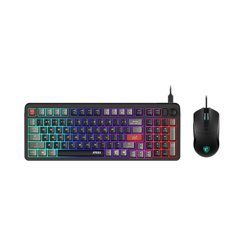KIT TECLADO GK110 Y MOUSE GM320 MSI FORGE USB US