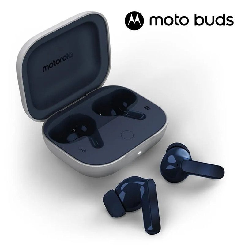 AURICULARES TWS BLUETOOTH MOTOROLA BUDS ANC HI-RES IPX4 AZUL BLUEBERRY PG38C05873